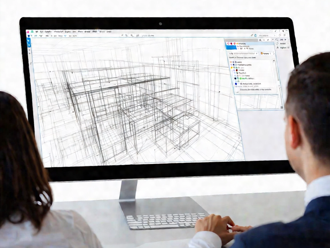 Poste de travail Revit pendant une formation