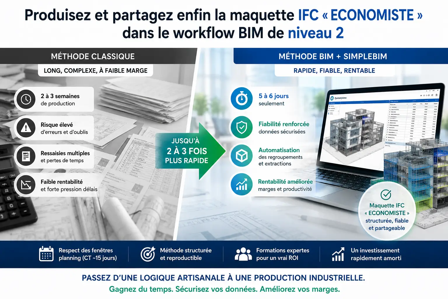 Extraction de quantitatifs depuis un fichier IFC dans Simplebim